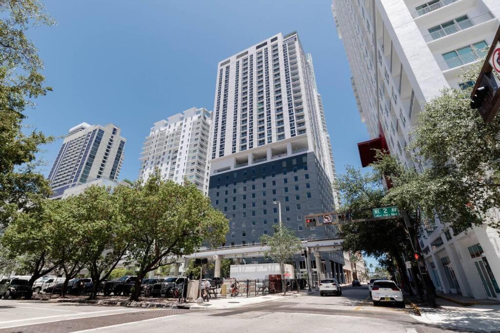 Amazing 2 Bedroom 30Th Floor Downtown Free Parking Miami Exterior photo